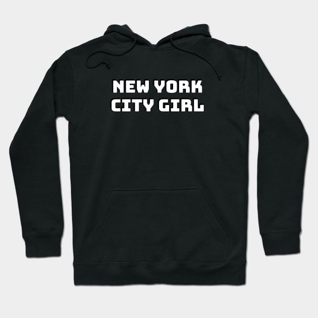 NEW YORK CITY GIRL Hoodie by brightnomad